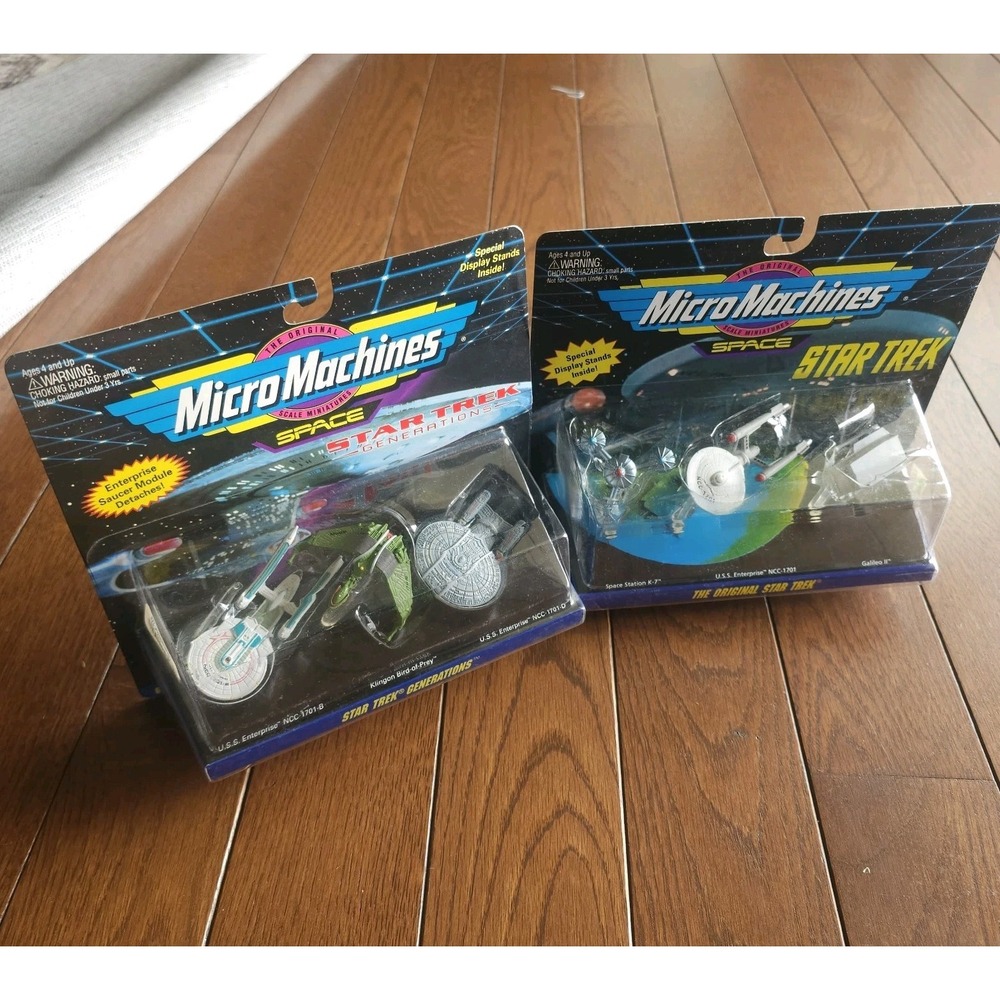 Vtg Galoob Micro Machines Star Trek Lot Generations & Original Series Sealed